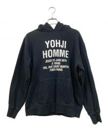 Yohji Yamamoto pour homme×New Era（ヨウジヤマモト プールオム×ニューエラ）の古着「プルオーバー フーディー」｜ブラック