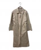 MARTEマルテ）の古着「2way Fake Leather Coat」｜ベージュ