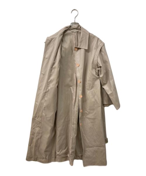 MARTE（マルテ）MARTE (マルテ) 2way Fake Leather Coat ベージュ サイズ:実寸をご確認くださいの古着・服飾アイテム