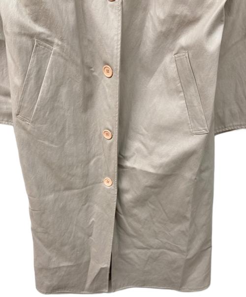 MARTE（マルテ）MARTE (マルテ) 2way Fake Leather Coat ベージュ サイズ:実寸をご確認くださいの古着・服飾アイテム