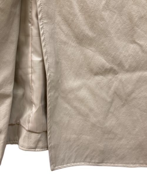 MARTE（マルテ）MARTE (マルテ) 2way Fake Leather Coat ベージュ サイズ:実寸をご確認くださいの古着・服飾アイテム