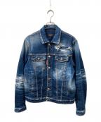 DSQUARED2ディースクエアード）の古着「キャストウォッシュデニムジャケット」｜インディゴ