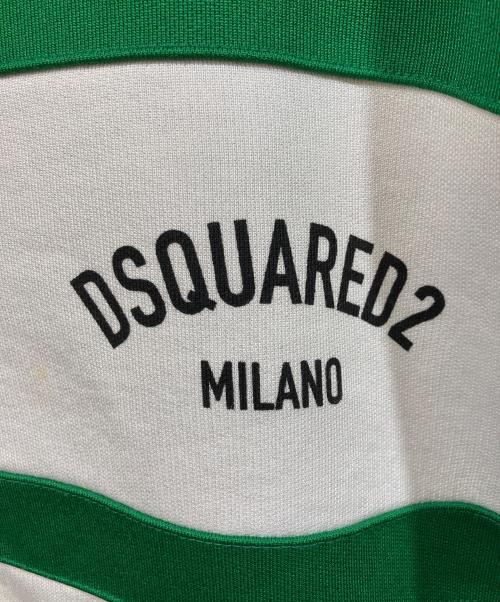 DSQUARED2（ディースクエアード）DSQUARED2 (ディースクエアード) トラックジャケット グリーン×ネイビー サイズ:SIZE Mの古着・服飾アイテム