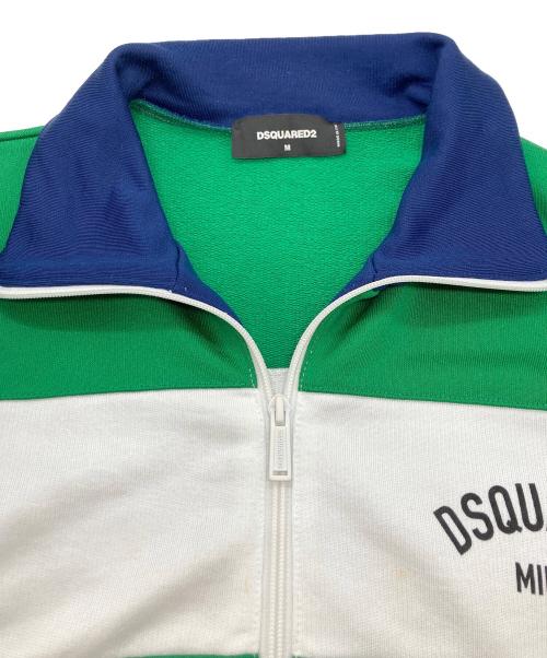 DSQUARED2（ディースクエアード）DSQUARED2 (ディースクエアード) トラックジャケット グリーン×ネイビー サイズ:SIZE Mの古着・服飾アイテム