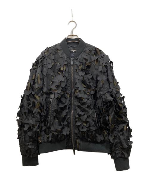DSQUARED2（ディースクエアード）DSQUARED2 (ディースクエアード) AVIATOR BOMBER ブラック サイズ:48の古着・服飾アイテム