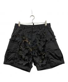 DSQUARED2（ディースクエアード）の古着「カッティングショートパンツ」｜ブラック