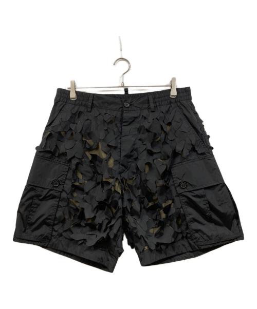 DSQUARED2（ディースクエアード）DSQUARED2 (ディースクエアード) カッティングショートパンツ ブラック サイズ:48の古着・服飾アイテム
