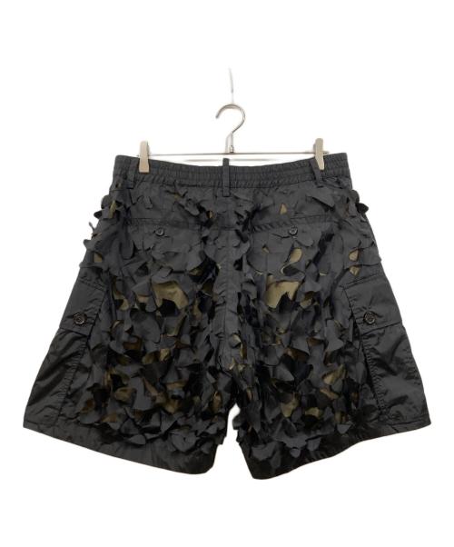 DSQUARED2（ディースクエアード）DSQUARED2 (ディースクエアード) カッティングショートパンツ ブラック サイズ:48の古着・服飾アイテム
