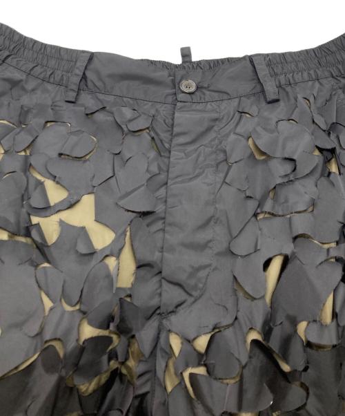 DSQUARED2（ディースクエアード）DSQUARED2 (ディースクエアード) カッティングショートパンツ ブラック サイズ:48の古着・服飾アイテム