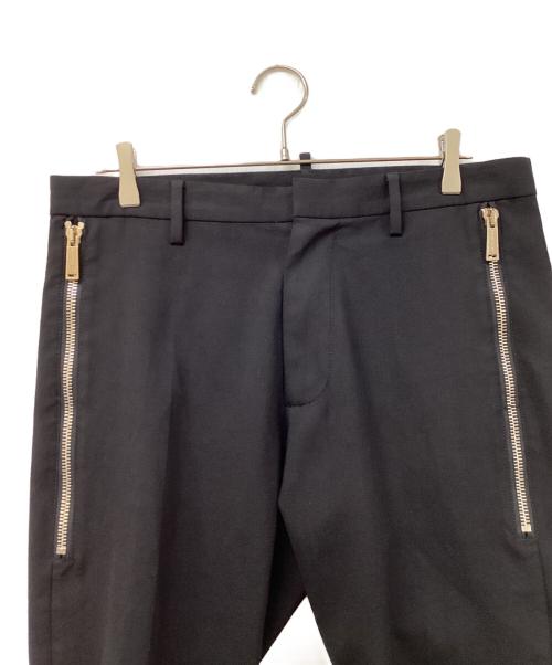 DSQUARED2（ディースクエアード）DSQUARED2 (ディースクエアード) ジップパンツ ブラック サイズ:SIZE 48の古着・服飾アイテム