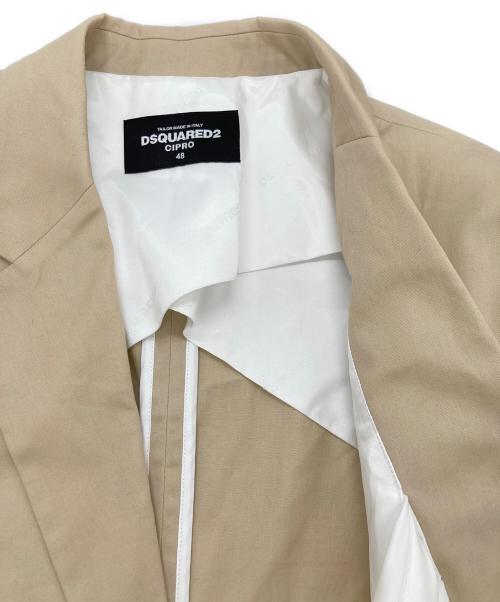 DSQUARED2（ディースクエアード）DSQUARED2 (ディースクエアード) セットアップスーツ ベージュ サイズ:48の古着・服飾アイテム