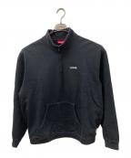 SUPREMEシュプリーム）の古着「Cross Half zip sweatshirt」｜ブラック