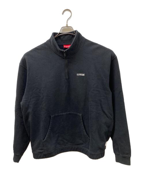 SUPREME（シュプリーム）SUPREME (シュプリーム) Cross Half zip sweatshirt ブラック サイズ:SIZE Lの古着・服飾アイテム