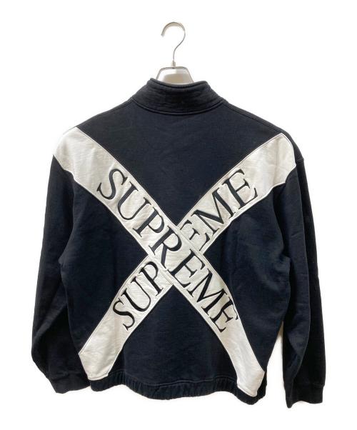SUPREME（シュプリーム）SUPREME (シュプリーム) Cross Half zip sweatshirt ブラック サイズ:SIZE Lの古着・服飾アイテム