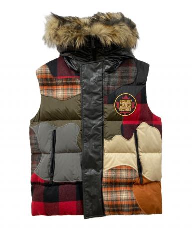中古・古着通販】DSQUARED2 (ディースクエアード) パッチワークダウン