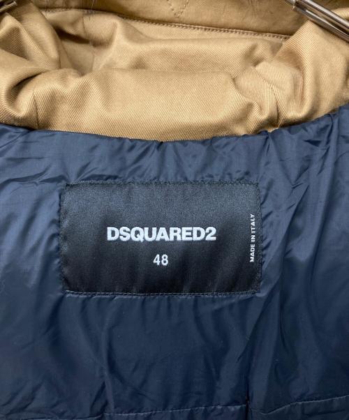 DSQUARED2（ディースクエアード）DSQUARED2 (ディースクエアード) パッチワークダウンベスト ブラック サイズ:SIZE 48の古着・服飾アイテム
