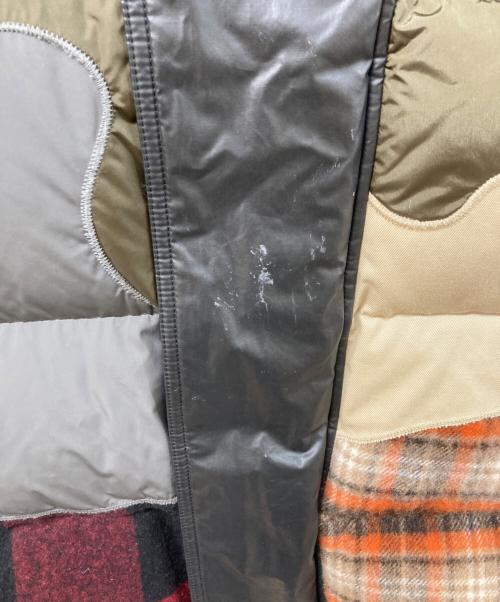 DSQUARED2（ディースクエアード）DSQUARED2 (ディースクエアード) パッチワークダウンベスト ブラック サイズ:SIZE 48の古着・服飾アイテム