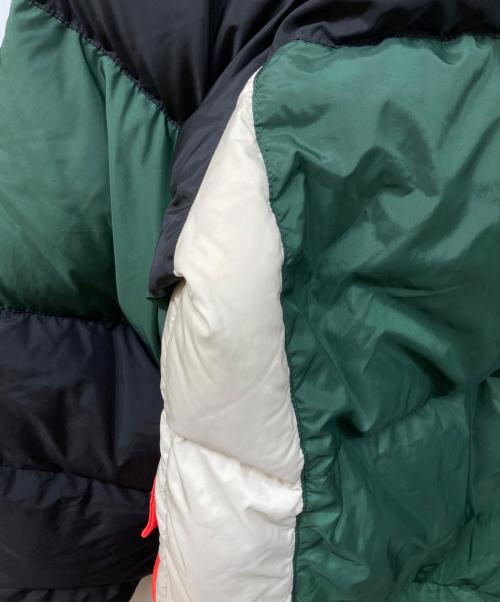 DSQUARED2（ディースクエアード）DSQUARED2 (ディースクエアード) OVERSIZED DOWN JACKET WITH FLAP POCKETS グリーン×ブラック サイズ:SIZE 48の古着・服飾アイテム