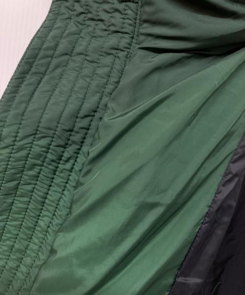 DSQUARED2（ディースクエアード）DSQUARED2 (ディースクエアード) OVERSIZED DOWN JACKET WITH FLAP POCKETS グリーン×ブラック サイズ:SIZE 48の古着・服飾アイテム