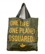 DSQUARED2ディースクエアード）の古着「トートバッグ」｜カーキ