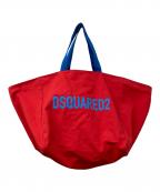 DSQUARED2ディースクエアード）の古着「ロゴキャンパストートバッグ」｜レッド