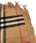 中古・古着 BURBERRY (バーバリー) ノバチェックマフラー ブラウン：7000円