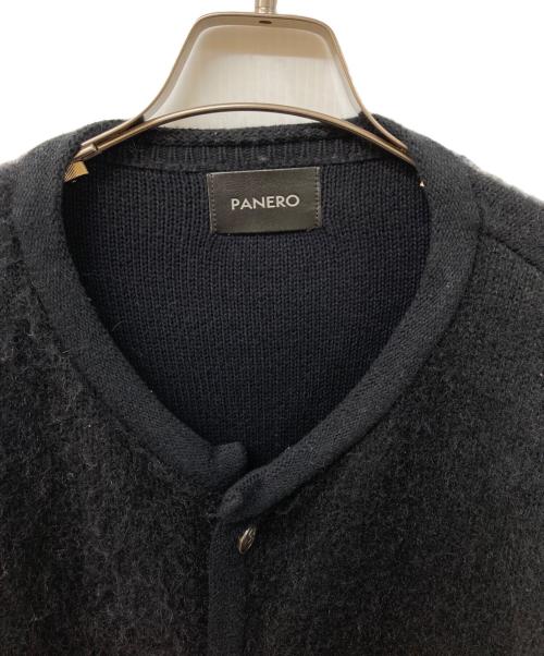 PANERO（パネロ）PANERO (パネロ) Mohair Cardigan Jacket ブラック サイズ:	SIZE Lの古着・服飾アイテム