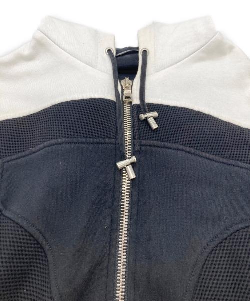 BALMAIN（バルマン）BALMAIN (バルマン) ジップパーカー ホワイト×ブラック サイズ:XSの古着・服飾アイテム