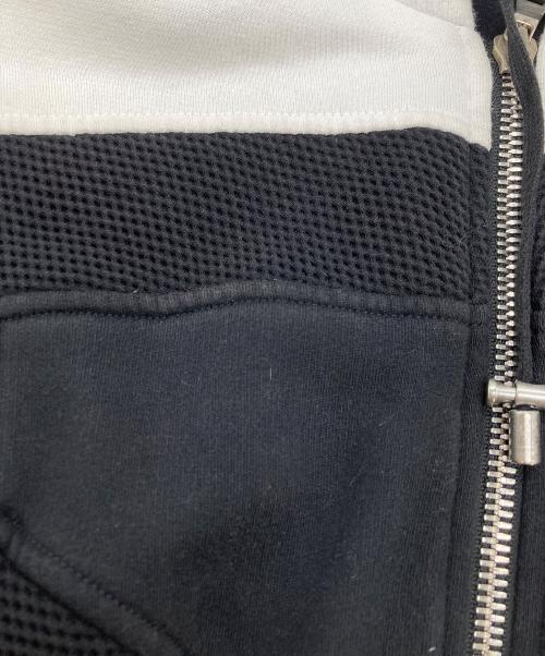 BALMAIN（バルマン）BALMAIN (バルマン) ジップパーカー ホワイト×ブラック サイズ:XSの古着・服飾アイテム