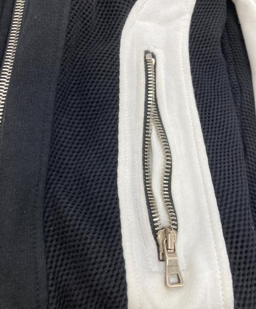 BALMAIN（バルマン）BALMAIN (バルマン) ジップパーカー ホワイト×ブラック サイズ:XSの古着・服飾アイテム