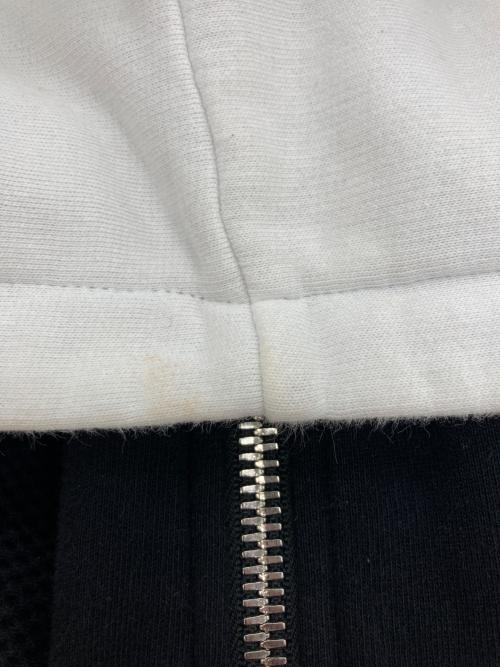 BALMAIN（バルマン）BALMAIN (バルマン) ジップパーカー ホワイト×ブラック サイズ:XSの古着・服飾アイテム