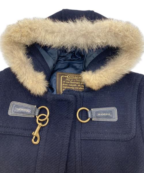 COACH（コーチ）COACH (コーチ) ダッフルコート ネイビー サイズ:8の古着・服飾アイテム