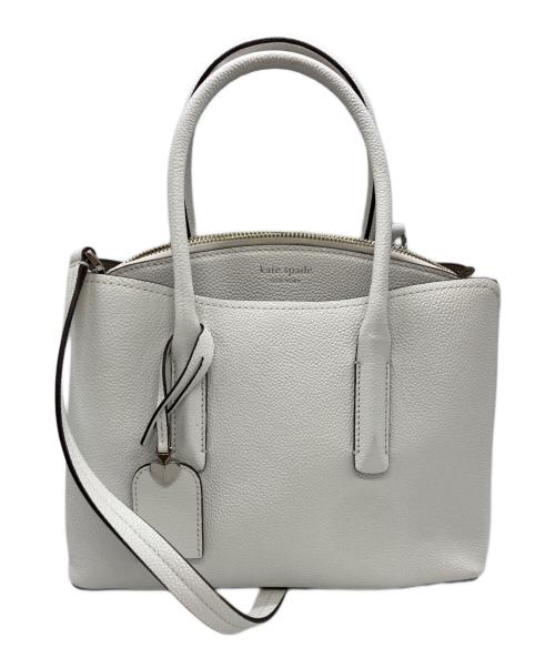 Kate Spade（ケイトスペード）Kate Spade (ケイトスペード) 2WAYショルダーバッグ ホワイトの古着・服飾アイテム