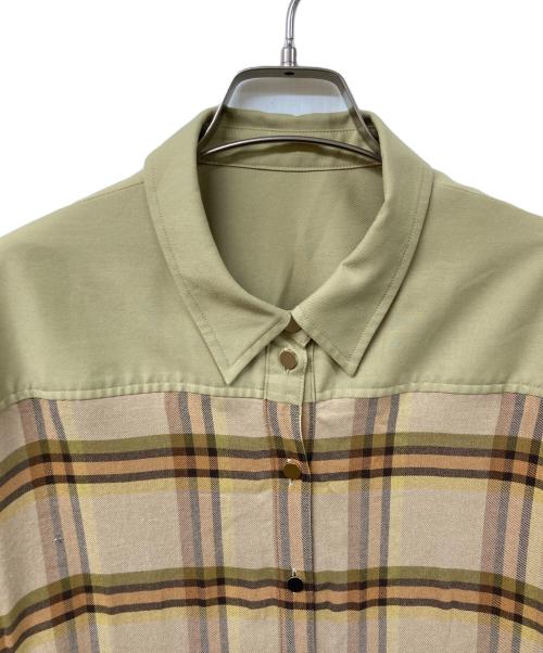 Diagram（ダイアグラム）Diagram (ダイアグラム) チェックコンビワンピース ベージュ サイズ:	SIZE 36の古着・服飾アイテム