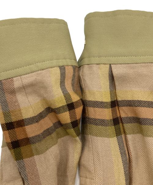 Diagram（ダイアグラム）Diagram (ダイアグラム) チェックコンビワンピース ベージュ サイズ:	SIZE 36の古着・服飾アイテム