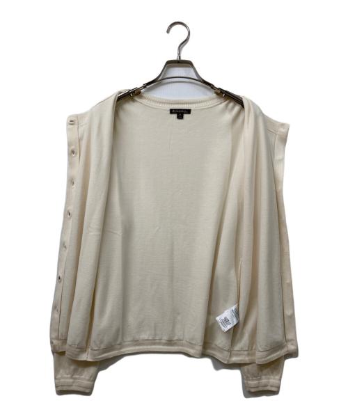 BROOKS BROTHERS（ブルックスブラザーズ）BROOKS BROTHERS (ブルックスブラザーズ) シルクブレンドカーディガン アイボリー サイズ:	SIZE Mの古着・服飾アイテム