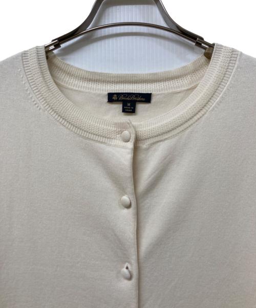 BROOKS BROTHERS（ブルックスブラザーズ）BROOKS BROTHERS (ブルックスブラザーズ) シルクブレンドカーディガン アイボリー サイズ:	SIZE Mの古着・服飾アイテム