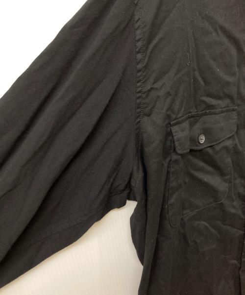s'yte（サイト）s'yte (サイト) WOVEN AND JERSEY COMBINATION REGULAR COLLAR SHIRT ブラック サイズ:	SIZE 3の古着・服飾アイテム