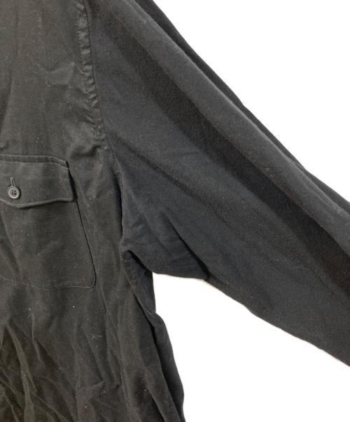 s'yte（サイト）s'yte (サイト) WOVEN AND JERSEY COMBINATION REGULAR COLLAR SHIRT ブラック サイズ:	SIZE 3の古着・服飾アイテム