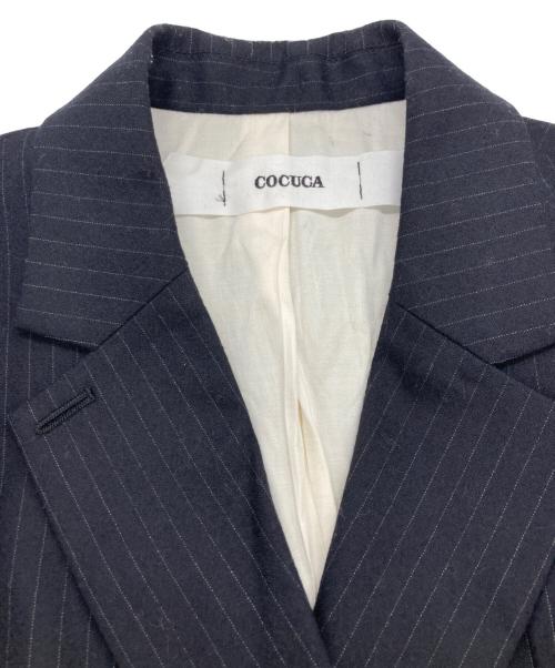 COCUCA（コキュカ）COCUCA (コキュカ) ウールジャケット ネイビー サイズ:	SIZE 1の古着・服飾アイテム