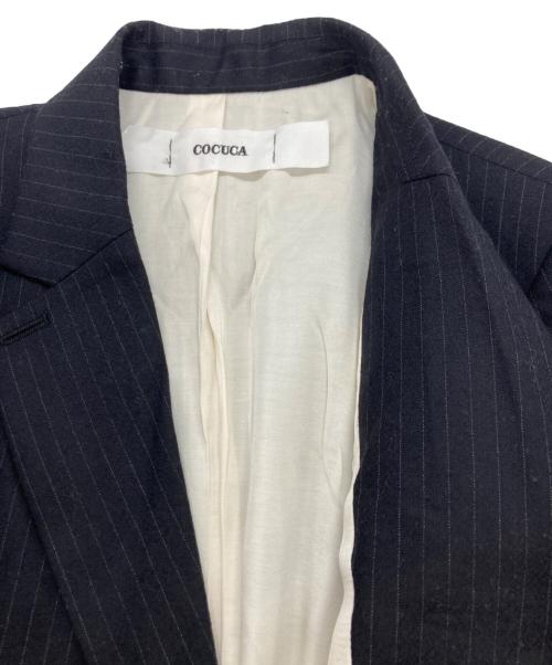 COCUCA（コキュカ）COCUCA (コキュカ) ウールジャケット ネイビー サイズ:	SIZE 1の古着・服飾アイテム