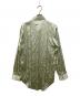 Acne studios (アクネ ストゥディオズ) 総柄サテンシャツ 黄緑 サイズ:36：5000円