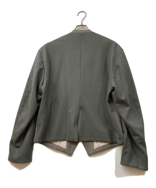 ANTHEM A（アンセム エー）ANTHEM A (アンセム エー) ノーカラーウールジャケット ベージュ サイズ:	SIZE Mの古着・服飾アイテム