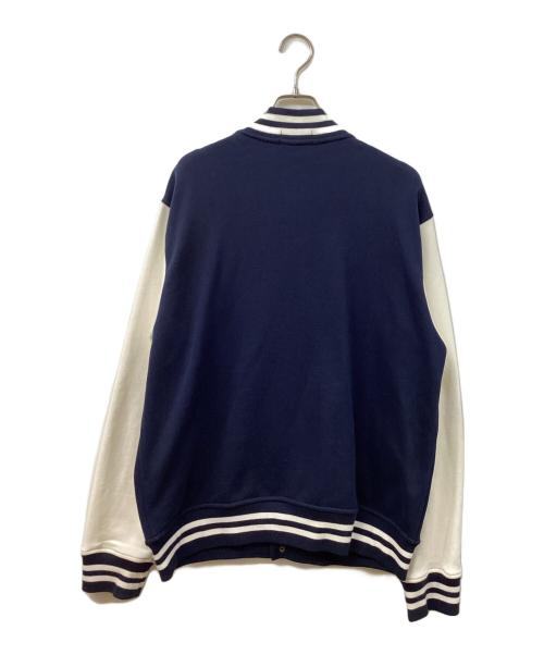 POLO RALPH LAUREN（ポロ・ラルフローレン）POLO RALPH LAUREN (ポロ・ラルフローレン) スウェットスタジャン ネイビー×ホワイト サイズ:SIZE Lの古着・服飾アイテム