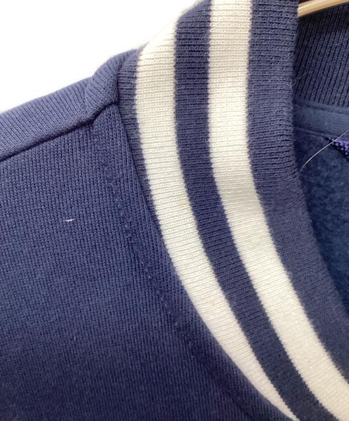 POLO RALPH LAUREN（ポロ・ラルフローレン）POLO RALPH LAUREN (ポロ・ラルフローレン) スウェットスタジャン ネイビー×ホワイト サイズ:SIZE Lの古着・服飾アイテム