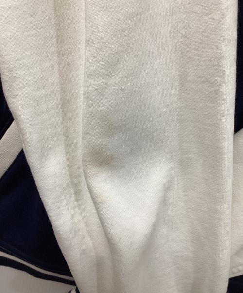 POLO RALPH LAUREN（ポロ・ラルフローレン）POLO RALPH LAUREN (ポロ・ラルフローレン) スウェットスタジャン ネイビー×ホワイト サイズ:SIZE Lの古着・服飾アイテム