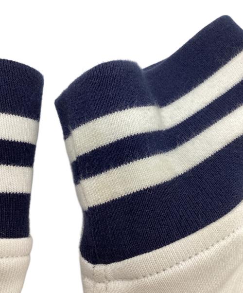 POLO RALPH LAUREN（ポロ・ラルフローレン）POLO RALPH LAUREN (ポロ・ラルフローレン) スウェットスタジャン ネイビー×ホワイト サイズ:SIZE Lの古着・服飾アイテム