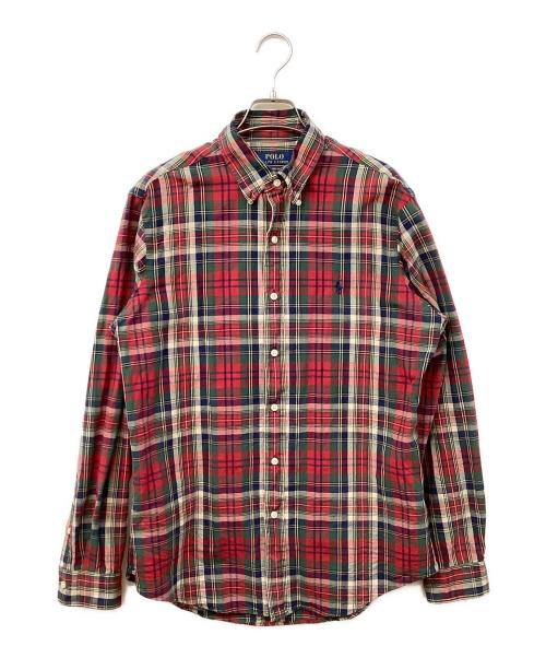 POLO RALPH LAUREN（ポロ・ラルフローレン）POLO RALPH LAUREN (ポロ・ラルフローレン) チェックシャツ レッド サイズ:Mの古着・服飾アイテム