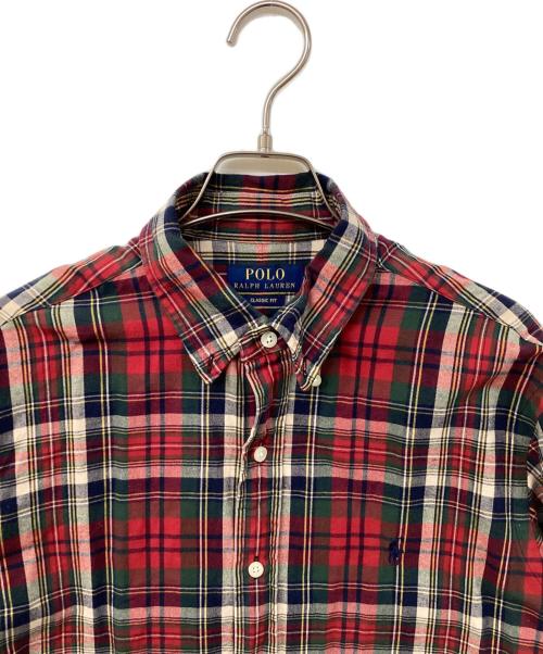 POLO RALPH LAUREN（ポロ・ラルフローレン）POLO RALPH LAUREN (ポロ・ラルフローレン) チェックシャツ レッド サイズ:Mの古着・服飾アイテム