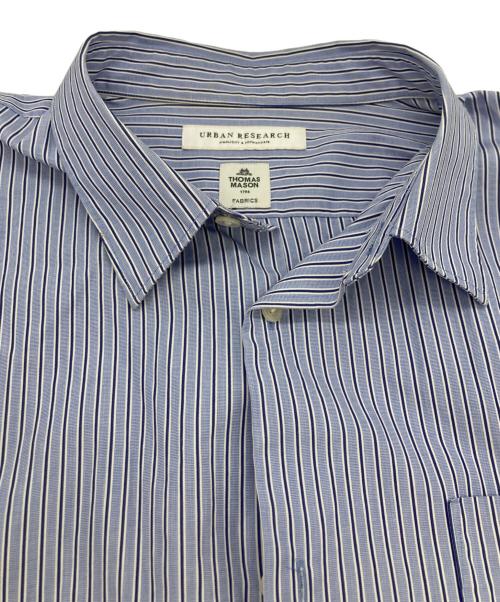 URBAN RESEARCH（アーバンリサーチ）URBAN RESEARCH (アーバンリサーチ) THOMAS MASON (トーマスメイソン) ストライプシャツ ブルー サイズ:	SIZE Mの古着・服飾アイテム
